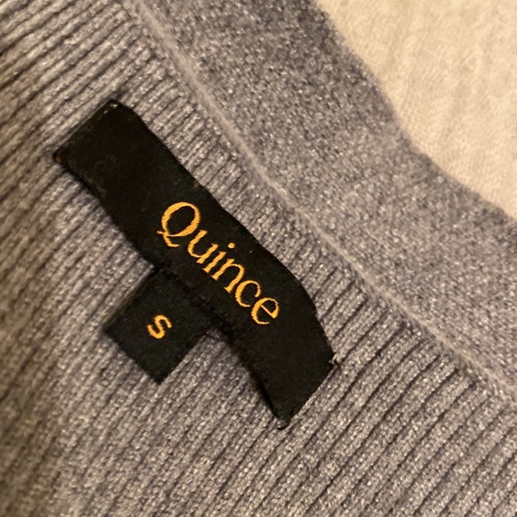 Quince Eco-Knit Split Front Sweater Vest Gray . Size S - Picture 5 of 10